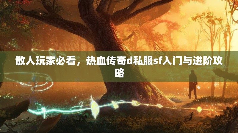 散人玩家必看，热血传奇d私服sf入门与进阶攻略