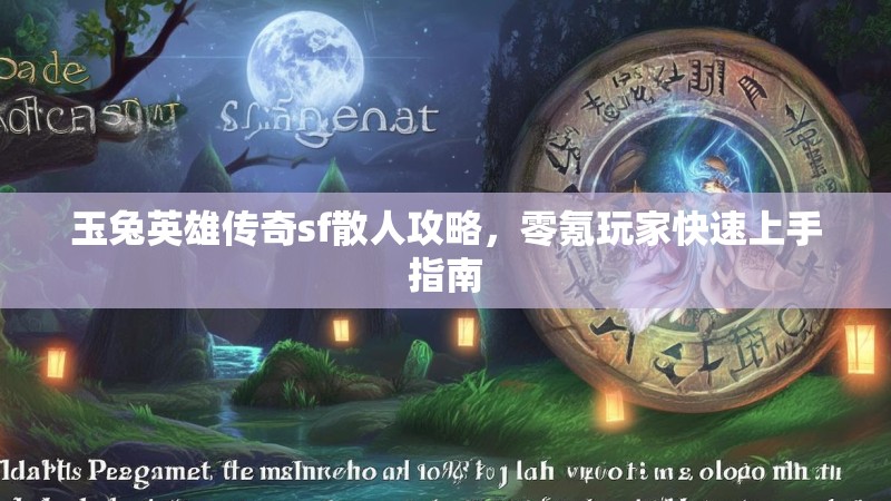 玉兔英雄传奇sf散人攻略，零氪玩家快速上手指南