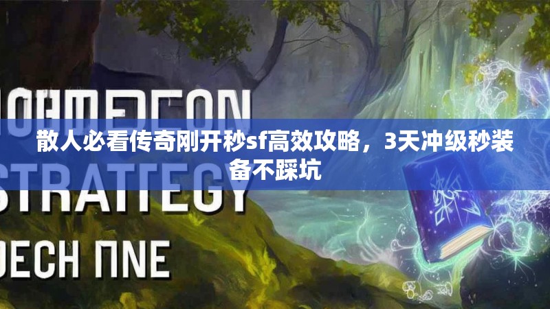 散人必看传奇刚开秒sf高效攻略，3天冲级秒装备不踩坑