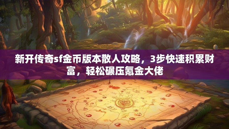 新开传奇sf金币版本散人攻略，3步快速积累财富，轻松碾压氪金大佬