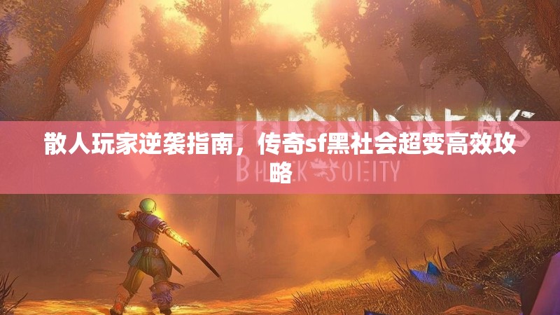 散人玩家逆袭指南，传奇sf黑社会超变高效攻略