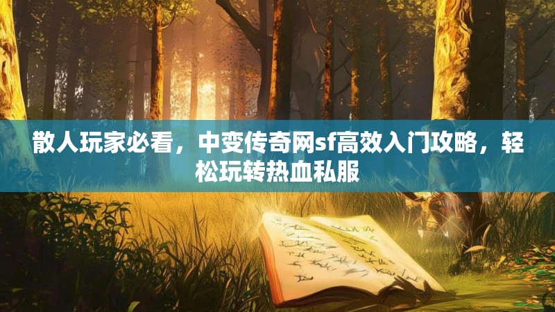 散人玩家必看，中变传奇网sf高效入门攻略，轻松玩转热血私服