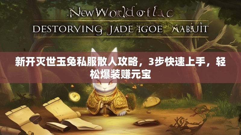 新开灭世玉兔私服散人攻略，3步快速上手，轻松爆装赚元宝