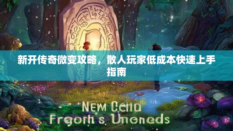 新开传奇微变攻略，散人玩家低成本快速上手指南