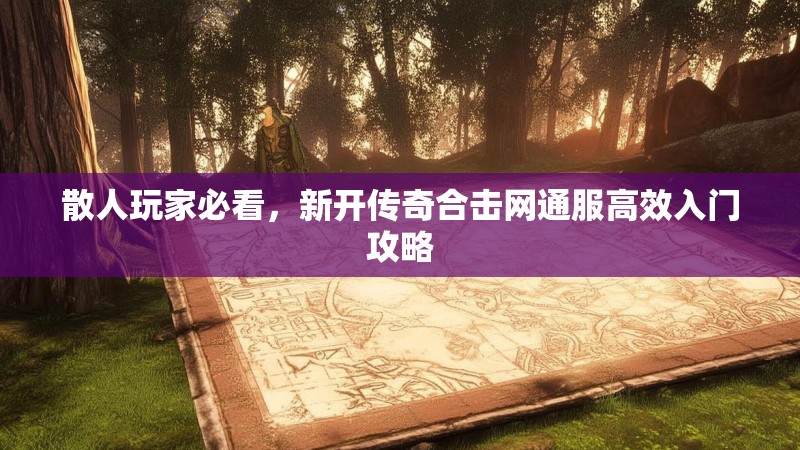 散人玩家必看，新开传奇合击网通服高效入门攻略
