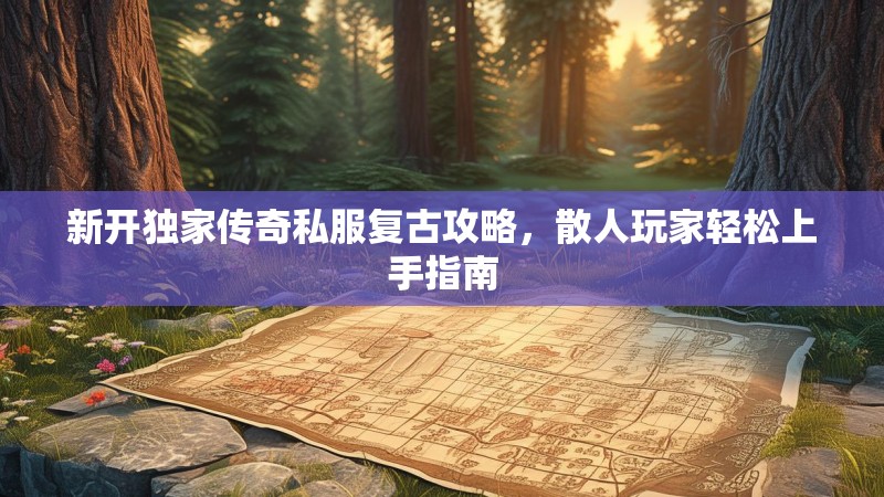 新开独家传奇私服复古攻略，散人玩家轻松上手指南