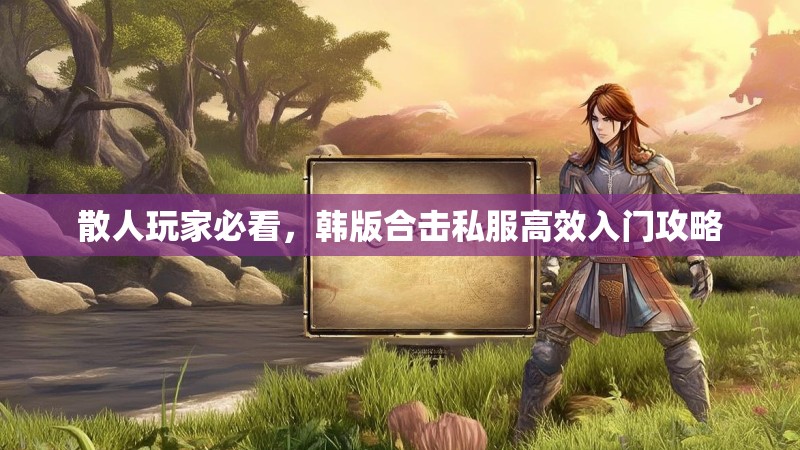 散人玩家必看，韩版合击私服高效入门攻略