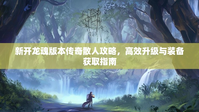 新开龙魂版本传奇散人攻略，高效升级与装备获取指南