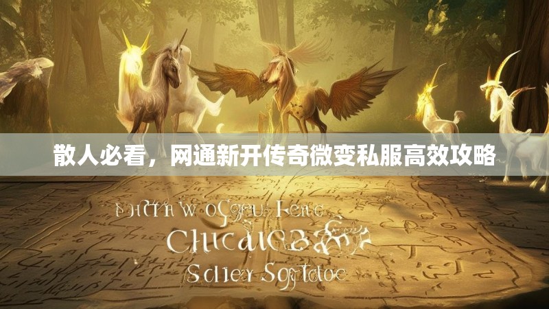 散人必看，网通新开传奇微变私服高效攻略
