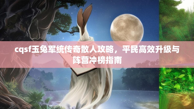 cqsf玉兔军统传奇散人攻略，平民高效升级与阵营冲榜指南