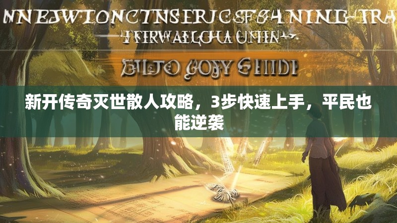 新开传奇灭世散人攻略，3步快速上手，平民也能逆袭