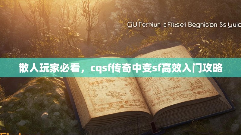 散人玩家必看，cqsf传奇中变sf高效入门攻略