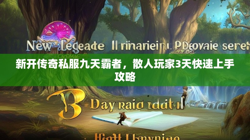 新开传奇私服九天霸者，散人玩家3天快速上手攻略