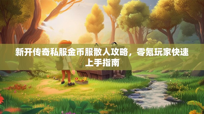 新开传奇私服金币服散人攻略，零氪玩家快速上手指南