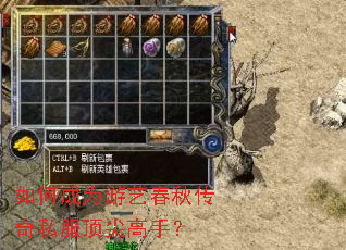如何成为游艺春秋传奇私服顶尖高手？