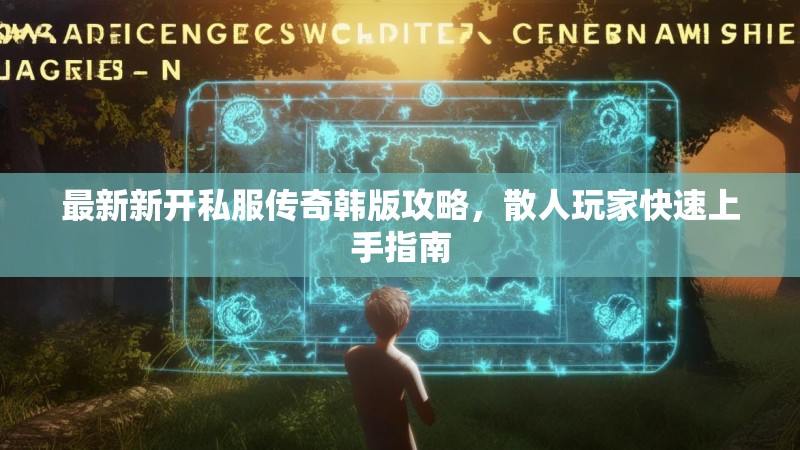 最新新开私服传奇韩版攻略，散人玩家快速上手指南