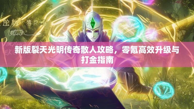 新版裂天光明传奇散人攻略，零氪高效升级与打金指南