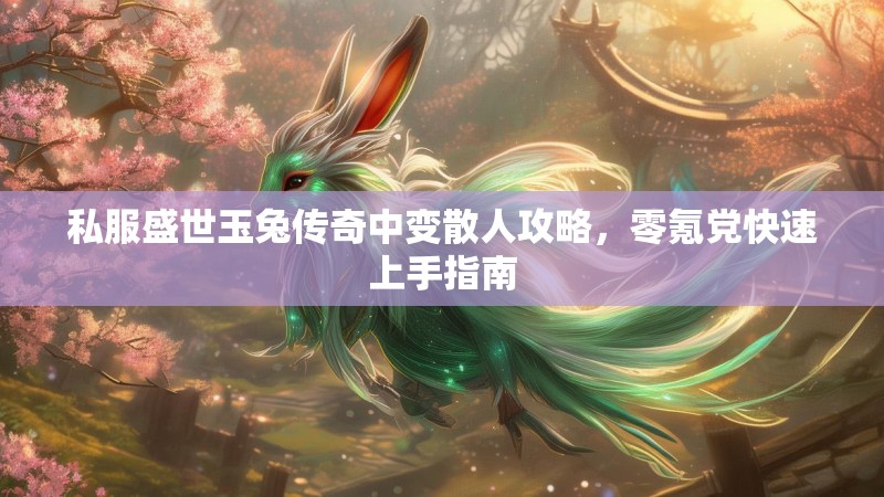 私服盛世玉兔传奇中变散人攻略，零氪党快速上手指南