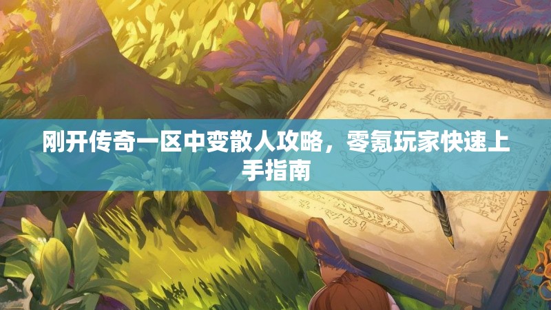 刚开传奇一区中变散人攻略，零氪玩家快速上手指南