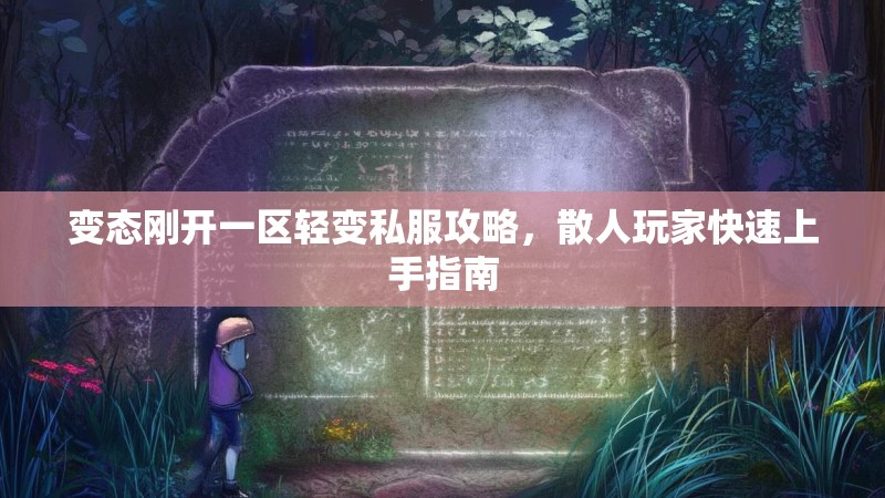 变态刚开一区轻变私服攻略，散人玩家快速上手指南