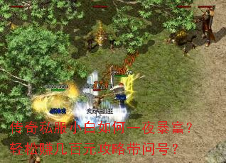 传奇私服小白如何一夜暴富？轻松赚几百元攻略带问号？