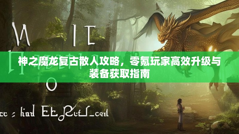 神之魔龙复古散人攻略，零氪玩家高效升级与装备获取指南