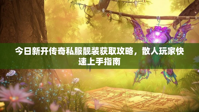 今日新开传奇私服靓装获取攻略，散人玩家快速上手指南