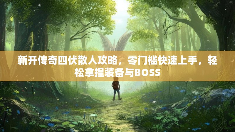 新开传奇四伏散人攻略，零门槛快速上手，轻松拿捏装备与BOSS