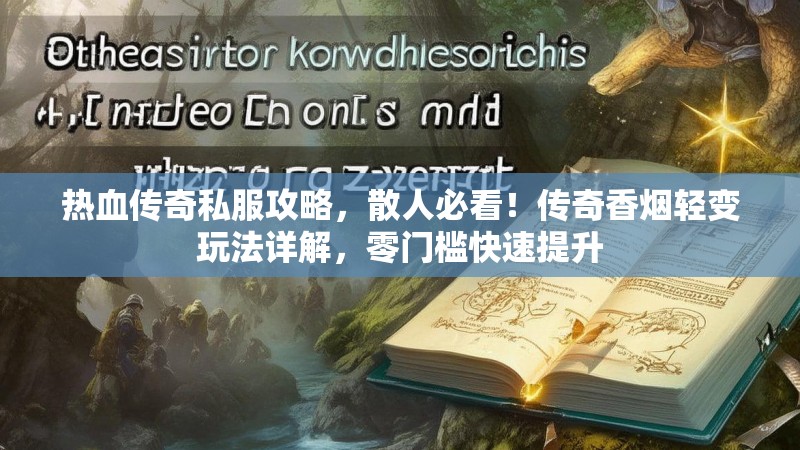 热血传奇私服攻略，散人必看！传奇香烟轻变玩法详解，零门槛快速提升