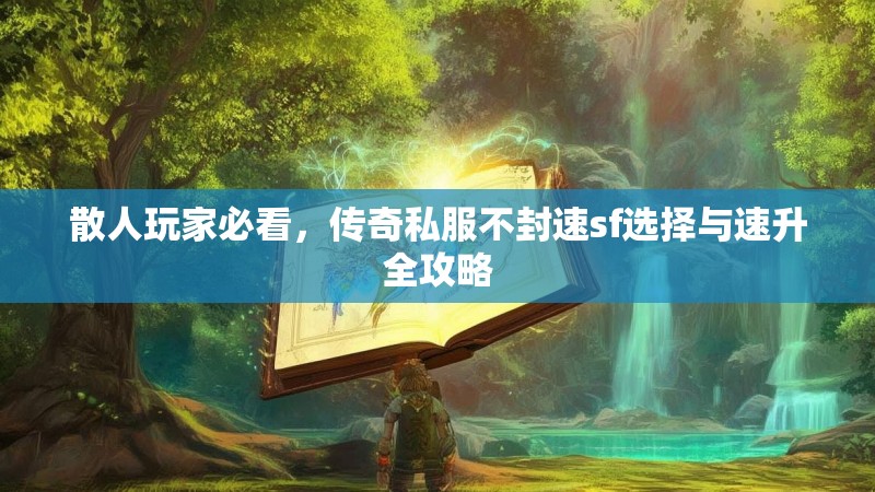 散人玩家必看，传奇私服不封速sf选择与速升全攻略