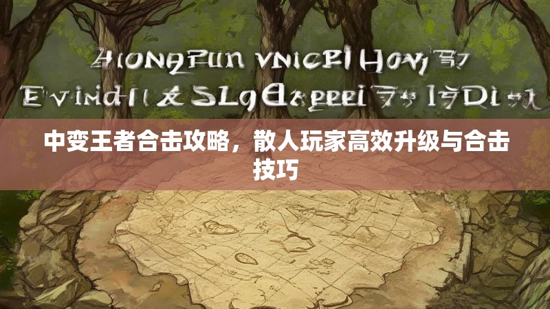 中变王者合击攻略，散人玩家高效升级与合击技巧