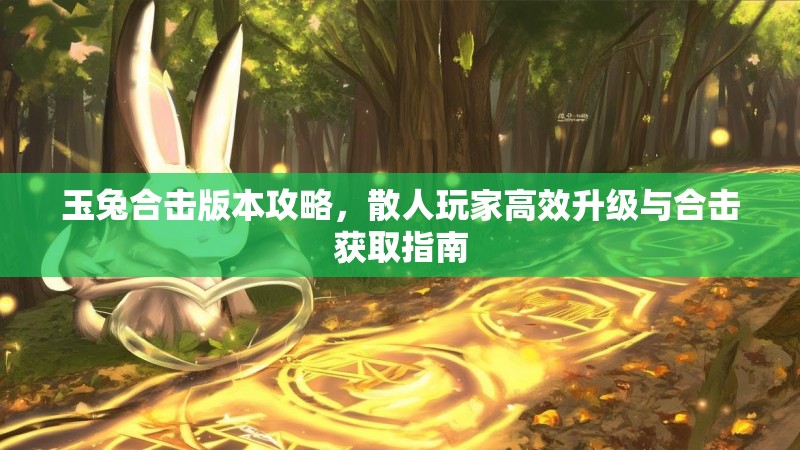 玉兔合击版本攻略，散人玩家高效升级与合击获取指南