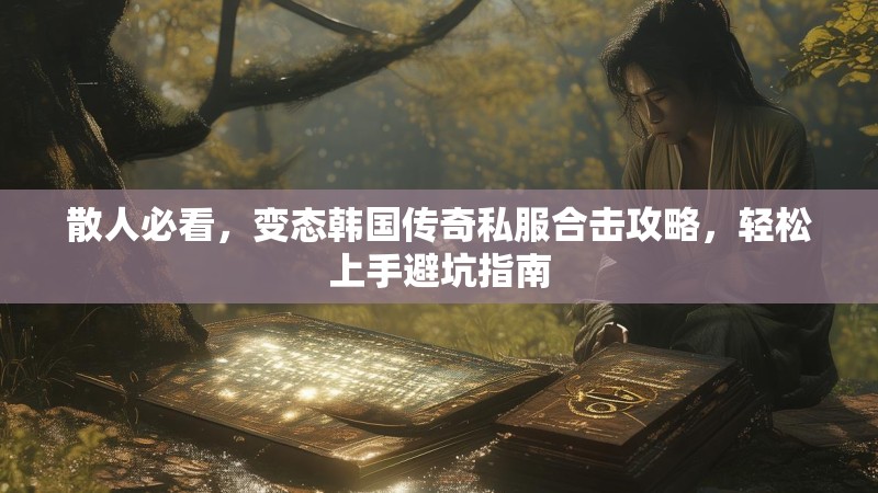 散人必看，变态韩国传奇私服合击攻略，轻松上手避坑指南