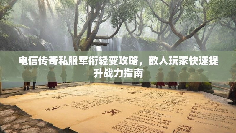 电信传奇私服军衔轻变攻略，散人玩家快速提升战力指南