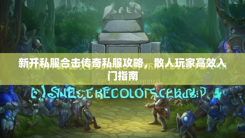 新开私服合击传奇私服攻略，散人玩家高效入门指南