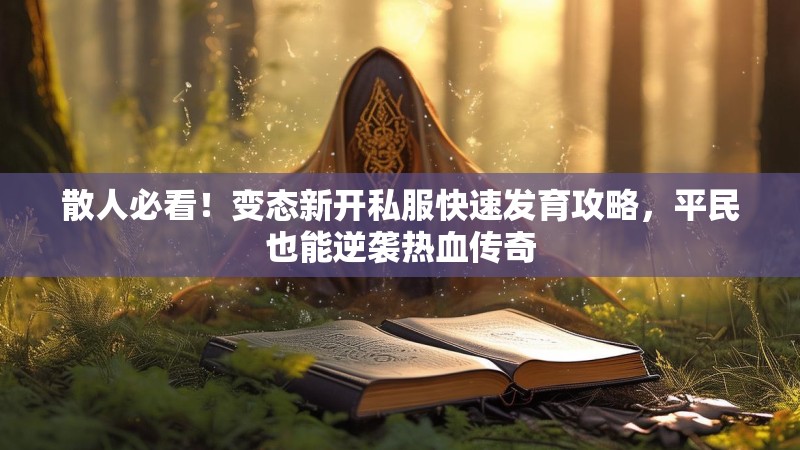 散人必看！变态新开私服快速发育攻略，平民也能逆袭热血传奇