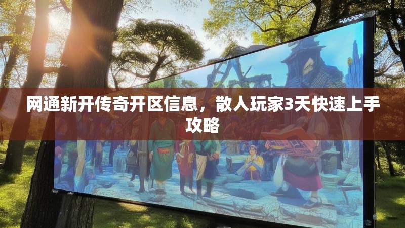 网通新开传奇开区信息，散人玩家3天快速上手攻略