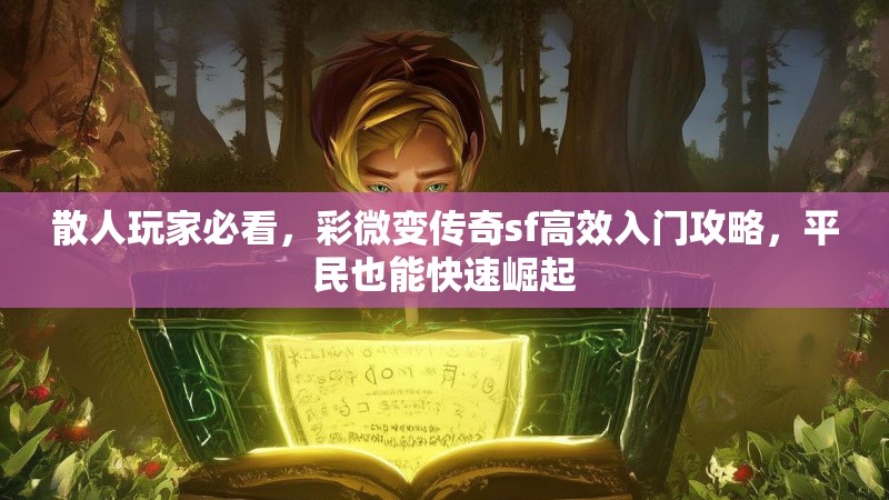 散人玩家必看，彩微变传奇sf高效入门攻略，平民也能快速崛起