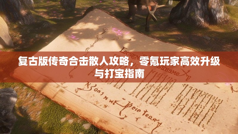 复古版传奇合击散人攻略，零氪玩家高效升级与打宝指南